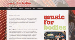 Desktop Screenshot of musicforbodies.net